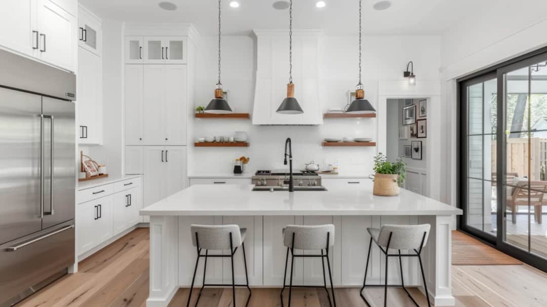 12 inspirujących aranżacji białej kuchni w mieszkaniu