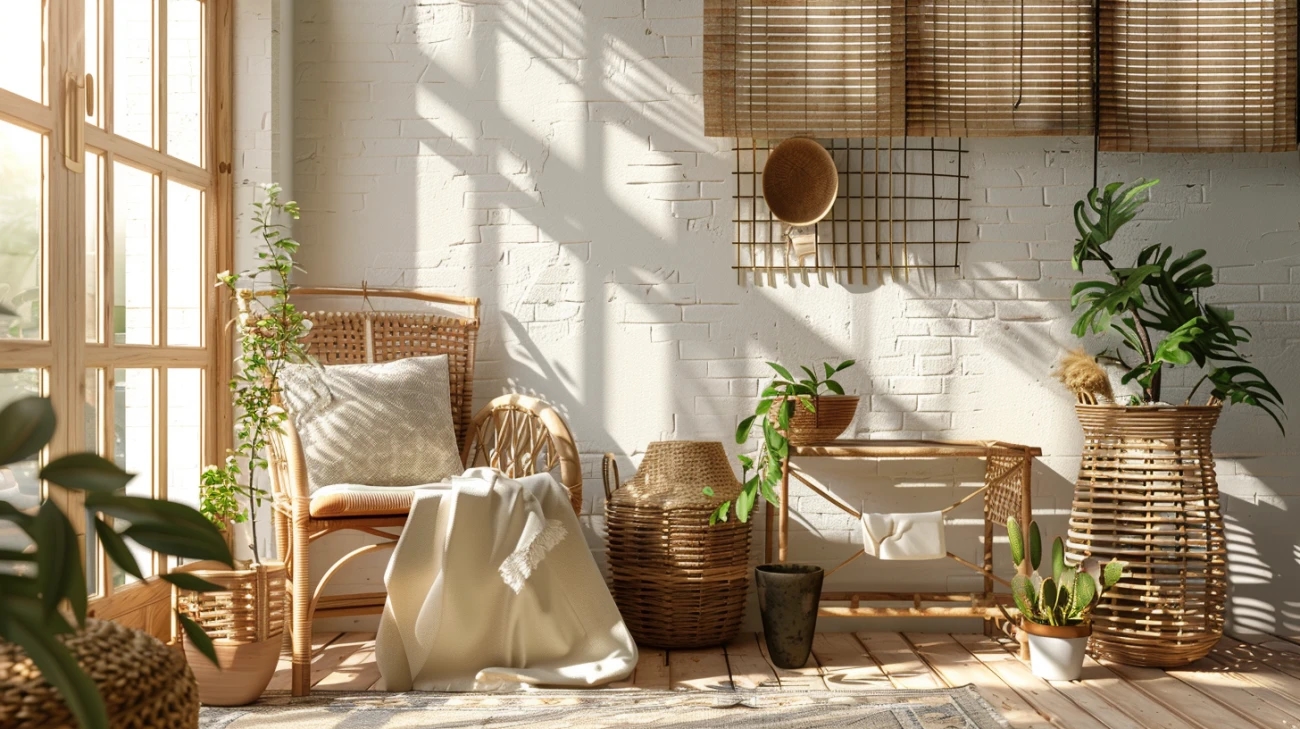 Salon w stylu naturalnym: pomysły na ekologiczną aranżację