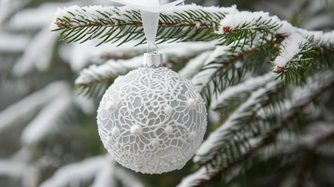 Koronkowe ozdoby na choinkę - delikatna dekoracja świąteczna
